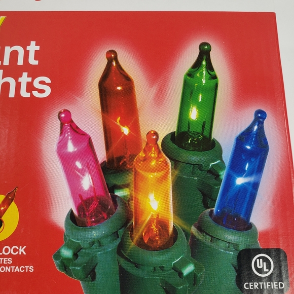 Merry Brite Multi Color Mini Lights 150 Count Heavy Duty String Lights 34 feet - Picture 8 of 8